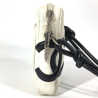 Chanel Shoulder Bag CC Coco Mark Mini Small A25177 Leather White