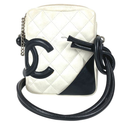 Chanel Shoulder Bag CC Coco Mark Mini Small A25177 Leather White