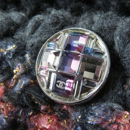 Hermes CHANEL P72932 Women's Coco Mark Button Mixed Knit 100% Cashmere Knit