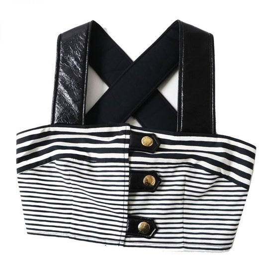 Hermes 23AW Louis Vuitton 1abcti Mixed Stripe Crop Top Tank