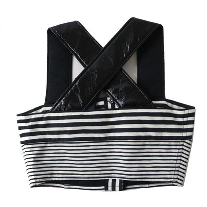 Hermes 23AW Louis Vuitton 1abcti Mixed Stripe Crop Top Tank