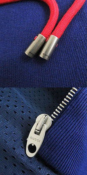 22SS Gucci×the North FACE Gucci North Face 671462 Nylon Switching Zip Hoodie