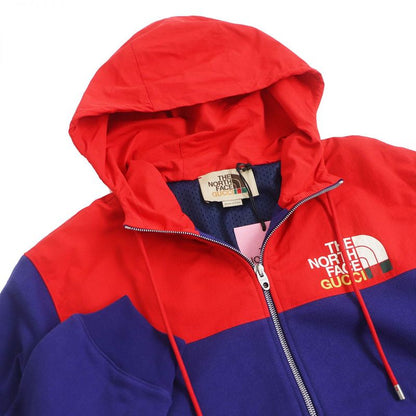 22SS Gucci×the North FACE Gucci North Face 671462 Nylon Switching Zip Hoodie
