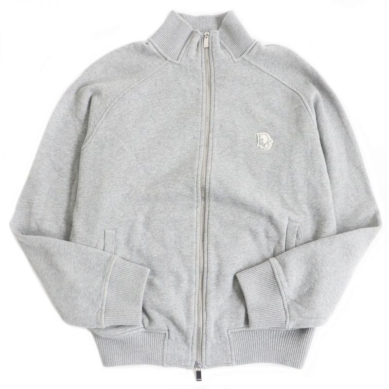 DIOR/ DIOR Homme 213j434a0741 Oblique Pattern Cashmere Blend Zipup Blouson