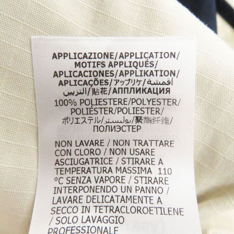 21AW Gucci 654837 Logo Patch Cotton Nylon Zip Jacket/blouson Jacket Navy 50