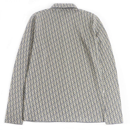 20SS DIOR Homme 023m550at099 Oblique Logo Shell Button Long Sleeve Knit Over