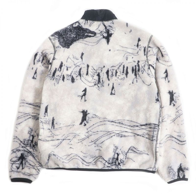 21AW DIOR Homme X Peter Doig Oblique Reversible Fleece Jacket / Nylon Blouson