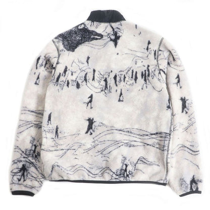 21AW DIOR Homme X Peter Doig Oblique Reversible Fleece Jacket / Nylon Blouson