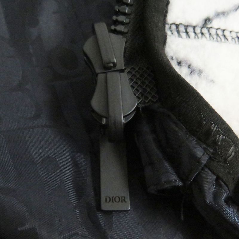 21AW DIOR Homme X Peter Doig Oblique Reversible Fleece Jacket / Nylon Blouson