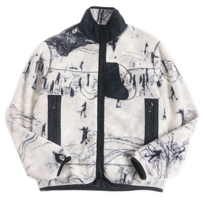 21AW DIOR Homme X Peter Doig Oblique Reversible Fleece Jacket / Nylon Blouson
