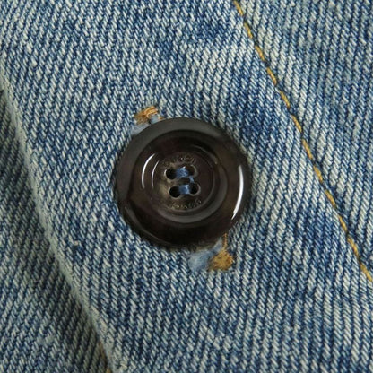 22AW Gucci 667998 You Got Good Taste Back Printed Crushed Lined Denim Jacket