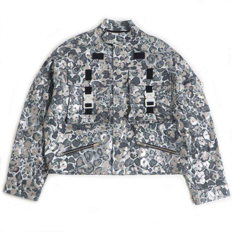 DIOR 933c401a4566 Roller Coaster Buckle Coated Panther Blouson Grayish 48 Made