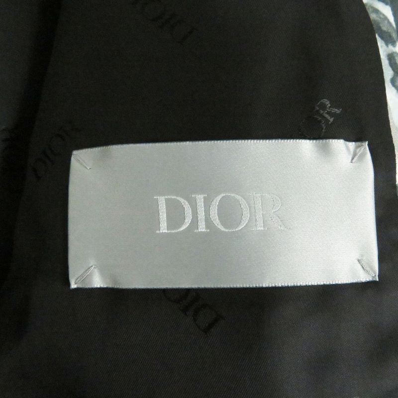 DIOR 933c401a4566 Roller Coaster Buckle Coated Panther Blouson Grayish 48 Made