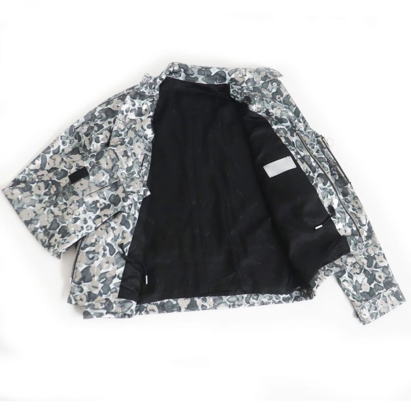 DIOR 933c401a4566 Roller Coaster Buckle Coated Panther Blouson Grayish 48 Made