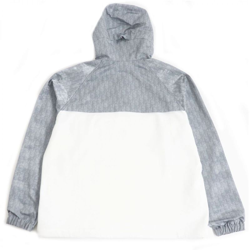 21AW DIOR/ DIOR Homme 193j640a0631 Oblique Logo Embroidery Anorak Hoodie/blouson