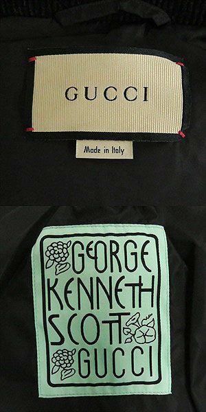 21SS Gucci×ken Scott Gucci Ken Scott 644381 2WAY Down Jacket/vest Blackish 50