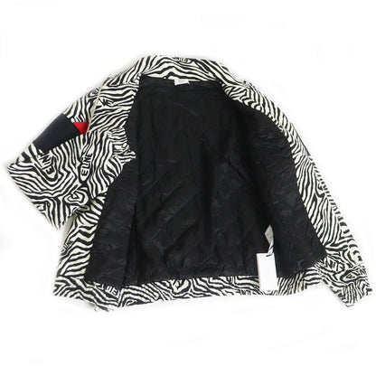 22AW Celine 2y880426s Zebra Pattern Double Face Tracksuit Jacket/blouson Jacket