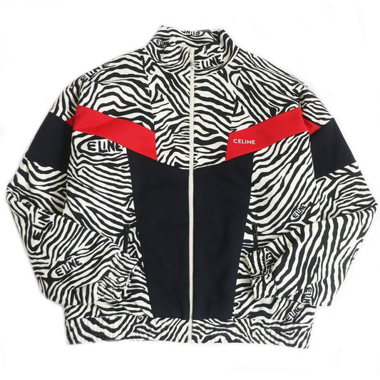 22AW Celine 2y880426s Zebra Pattern Double Face Tracksuit Jacket/blouson Jacket