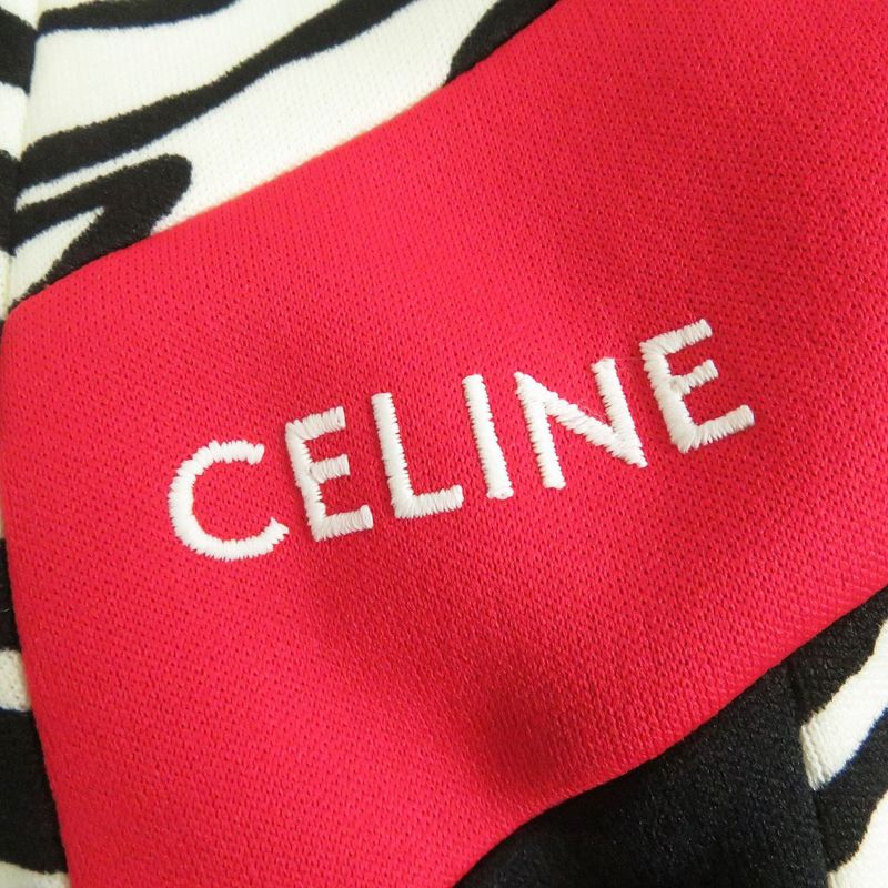 22AW Celine 2y880426s Zebra Pattern Double Face Tracksuit Jacket/blouson Jacket