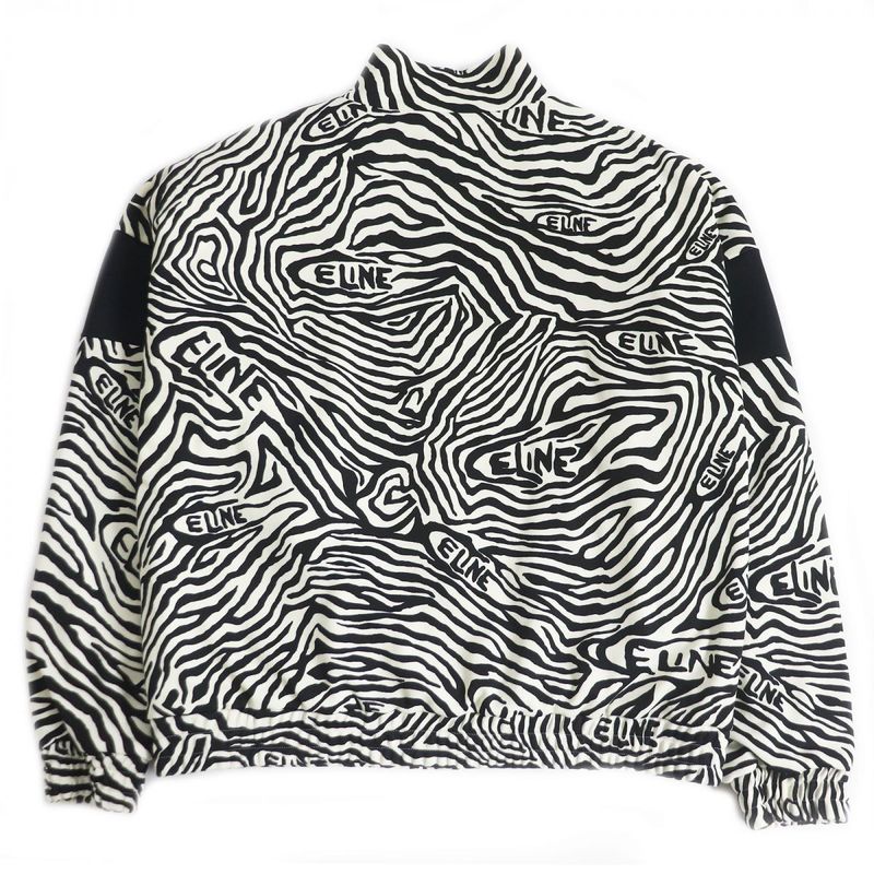 22AW Celine 2y880426s Zebra Pattern Double Face Tracksuit Jacket/blouson Jacket