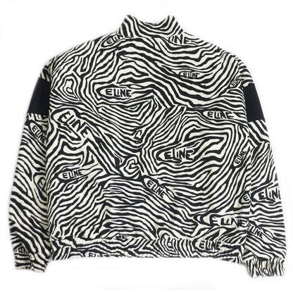 22AW Celine 2y880426s Zebra Pattern Double Face Tracksuit Jacket/blouson Jacket