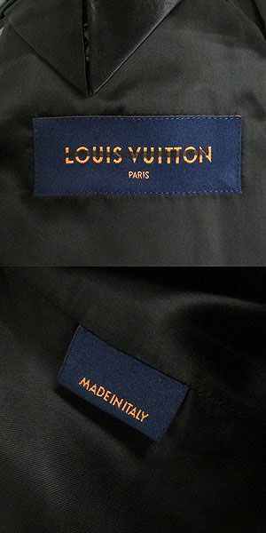 21AW Louis Vuitton Voxy Damier Logo Button Single Jacket/blouson Gray×black 46