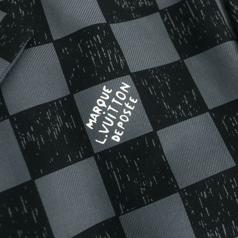 21AW Louis Vuitton Voxy Damier Logo Button Single Jacket/blouson Gray×black 46