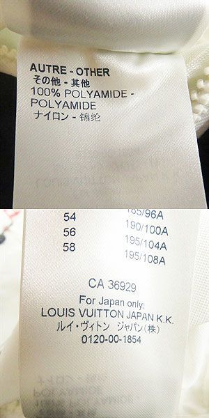 19AW Louis Vuitton 1a5did Multi-logo Nylon Windbreaker/racing Jacket White 48