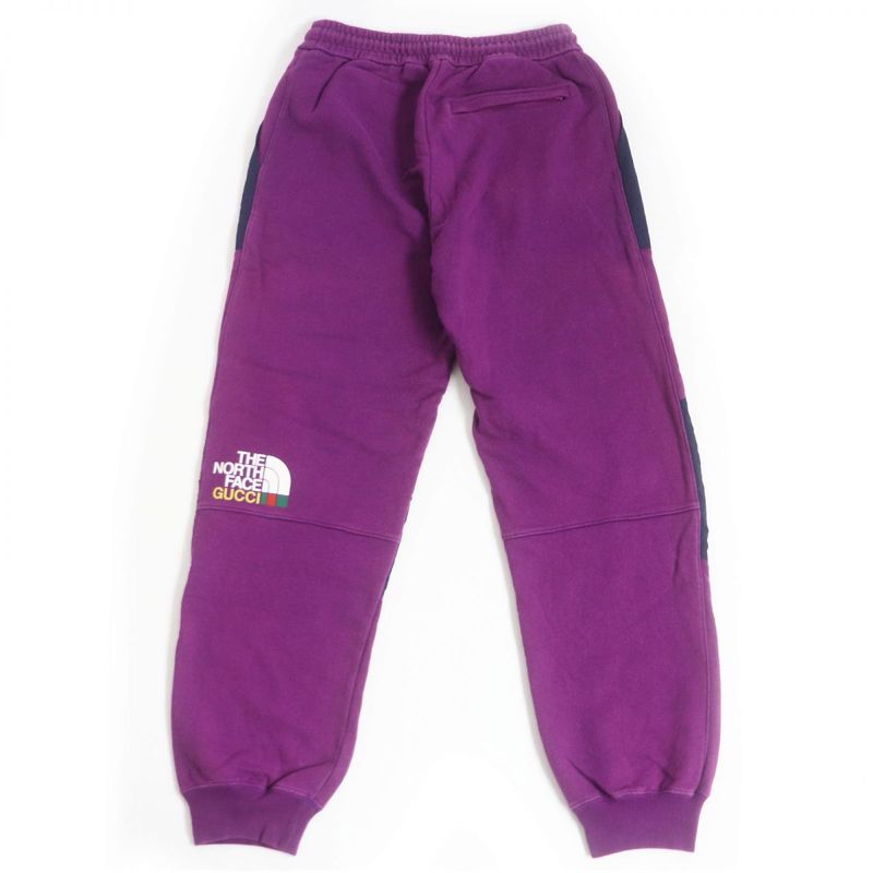 Gucci X The North Face 671463 Logo Printed Nylon Switched Sweatpants/jogger