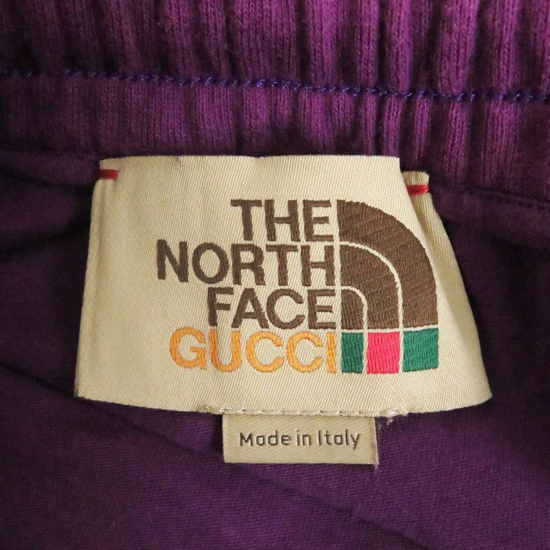 Gucci X The North Face 671463 Logo Printed Nylon Switched Sweatpants/jogger