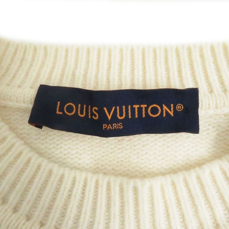 23SS Louis Vuitton 1ab4qa LV Puzzle Jacquard Crewneck Long Sleeve Knit /