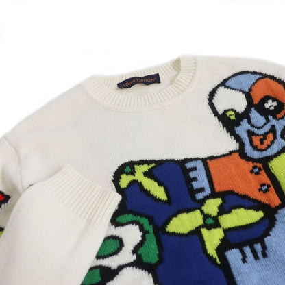 23SS Louis Vuitton 1ab4qa LV Puzzle Jacquard Crewneck Long Sleeve Knit /
