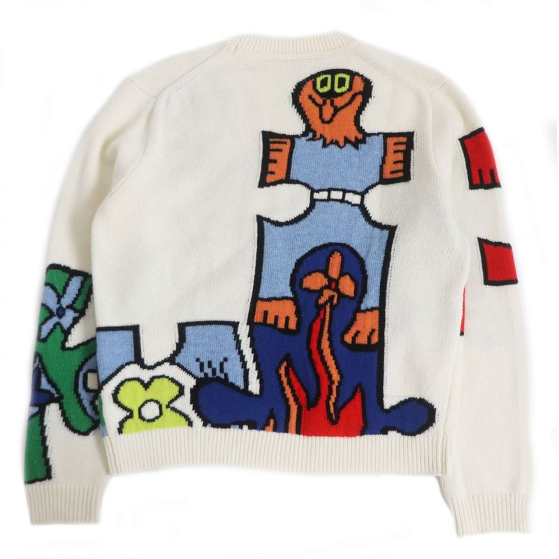 23SS Louis Vuitton 1ab4qa LV Puzzle Jacquard Crewneck Long Sleeve Knit /