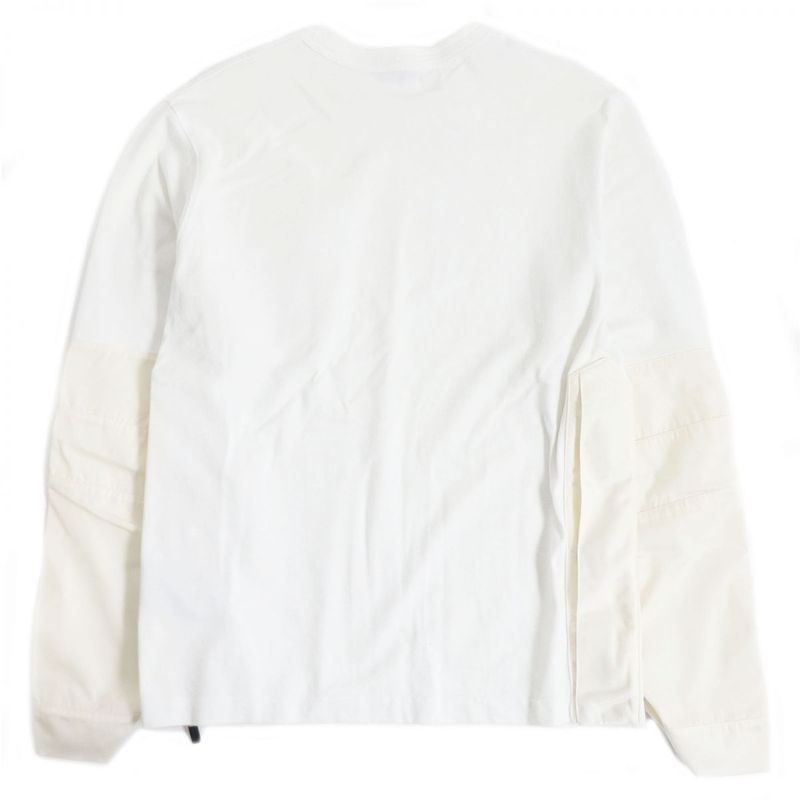 DIOR×sacai DIOR Homme Sacai 213j642a0554 Side Slit Nylon Paneled Sweatshirt/cut