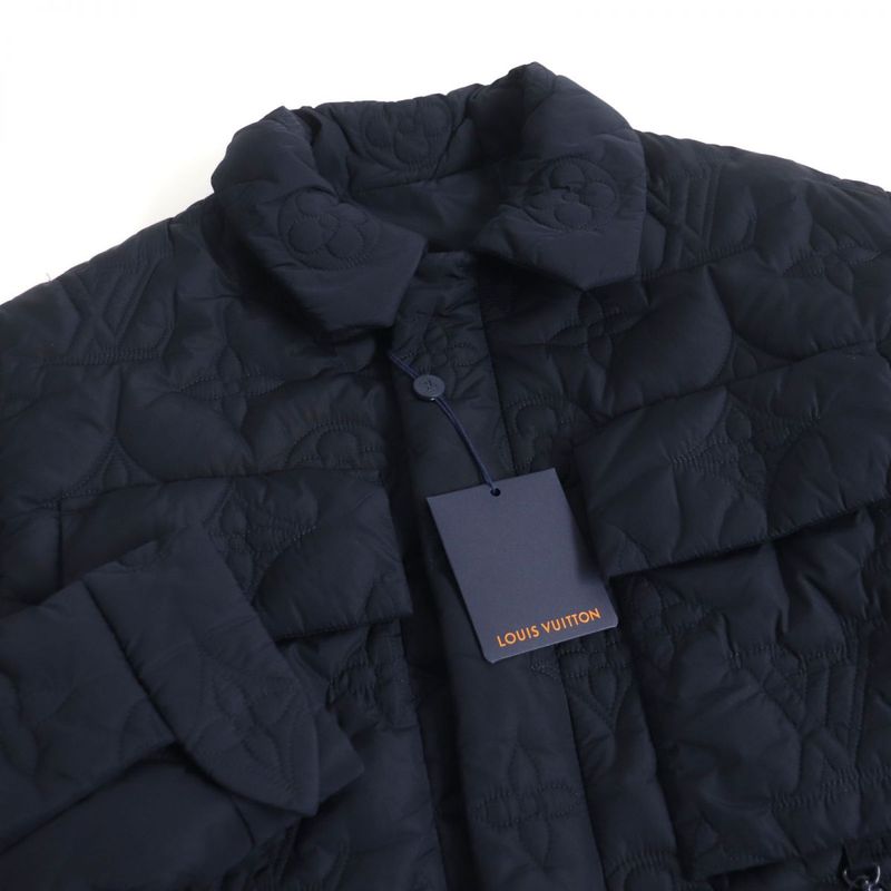 22aw Louis Vuitton 1a5var Monogram Padded Light Blouson/quilted Jacket Navy 54
