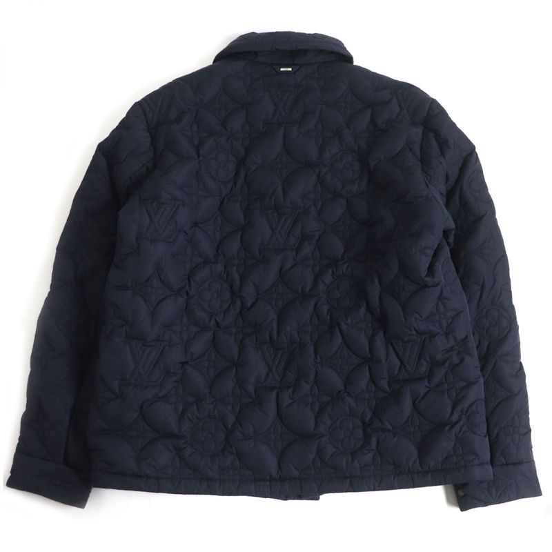 22aw Louis Vuitton 1a5var Monogram Padded Light Blouson/quilted Jacket Navy 54