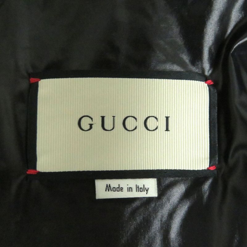 2018 Gucci/Gucci Python Shape Pressed Cowhide/lambleather 3WAY Blouson Jacket