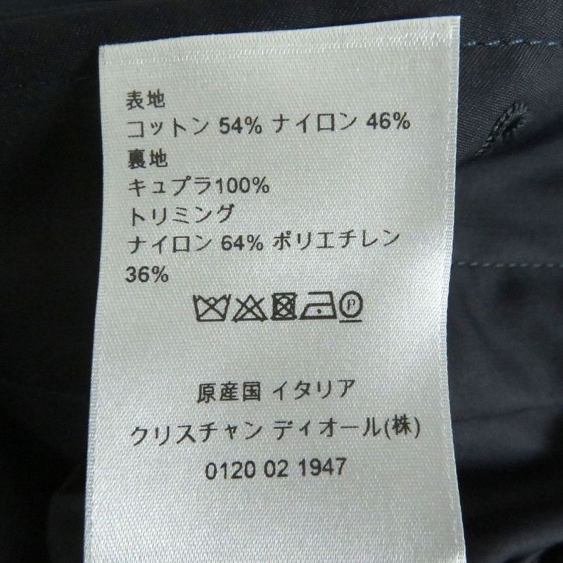 20AW DIOR Homme 013c301a4733 Saddle Arm Pockets Fly Front Stencil Collar Coat