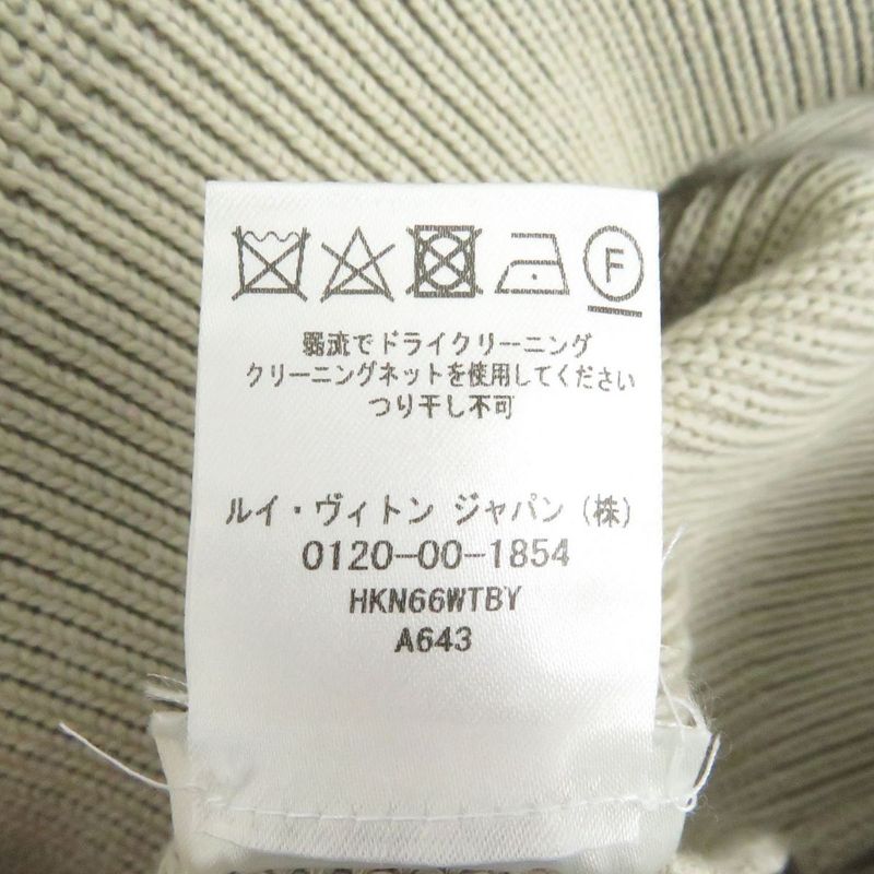 21SS Louis Vuitton 1a8p40 Stitched Teddy Cotton Pullover Long Sleeve Crewneck