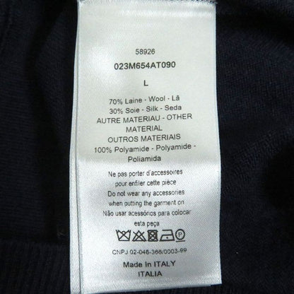 20 DIOR Homme X Daniel Arsham 023m654at090 Crack Embroidery Logo Knit Light