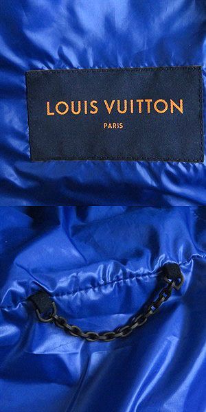 22SS Louis Vuitton 1a9fuh LVSE Flower Quilted Hoodie Jacket Blue France 50 Made
