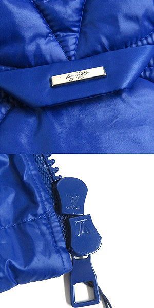 22SS Louis Vuitton 1a9fuh LVSE Flower Quilted Hoodie Jacket Blue France 50 Made