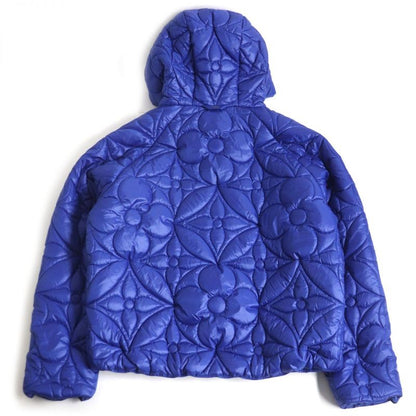 22SS Louis Vuitton 1a9fuh LVSE Flower Quilted Hoodie Jacket Blue France 50 Made