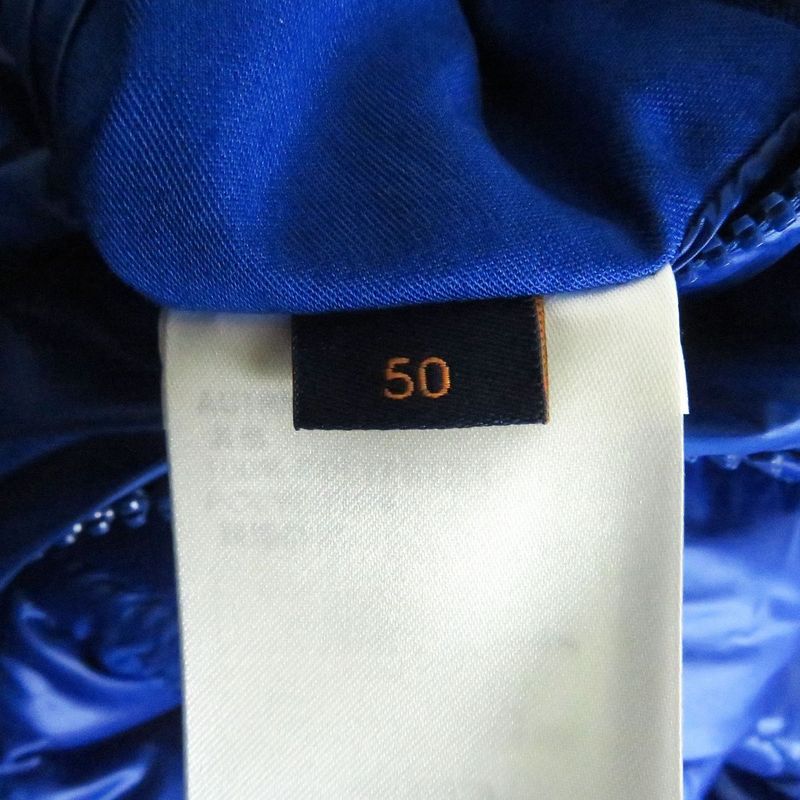 22SS Louis Vuitton 1a9fuh LVSE Flower Quilted Hoodie Jacket Blue France 50 Made