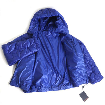 22SS Louis Vuitton 1a9fuh LVSE Flower Quilted Hoodie Jacket Blue France 50 Made