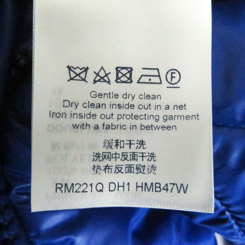 22SS Louis Vuitton 1a9fuh LVSE Flower Quilted Hoodie Jacket Blue France 50 Made