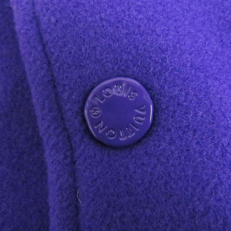 22AW Louis Vuitton 1aahh3 Multi-patch Mixed Patches Sleeve Leather Varsity