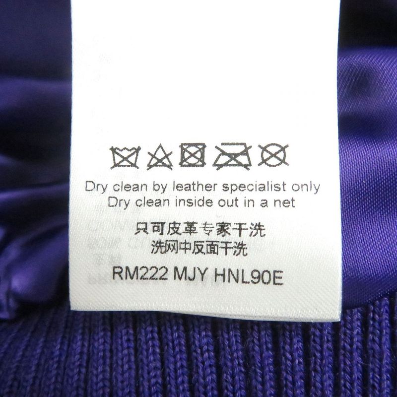 22AW Louis Vuitton 1aahh3 Multi-patch Mixed Patches Sleeve Leather Varsity