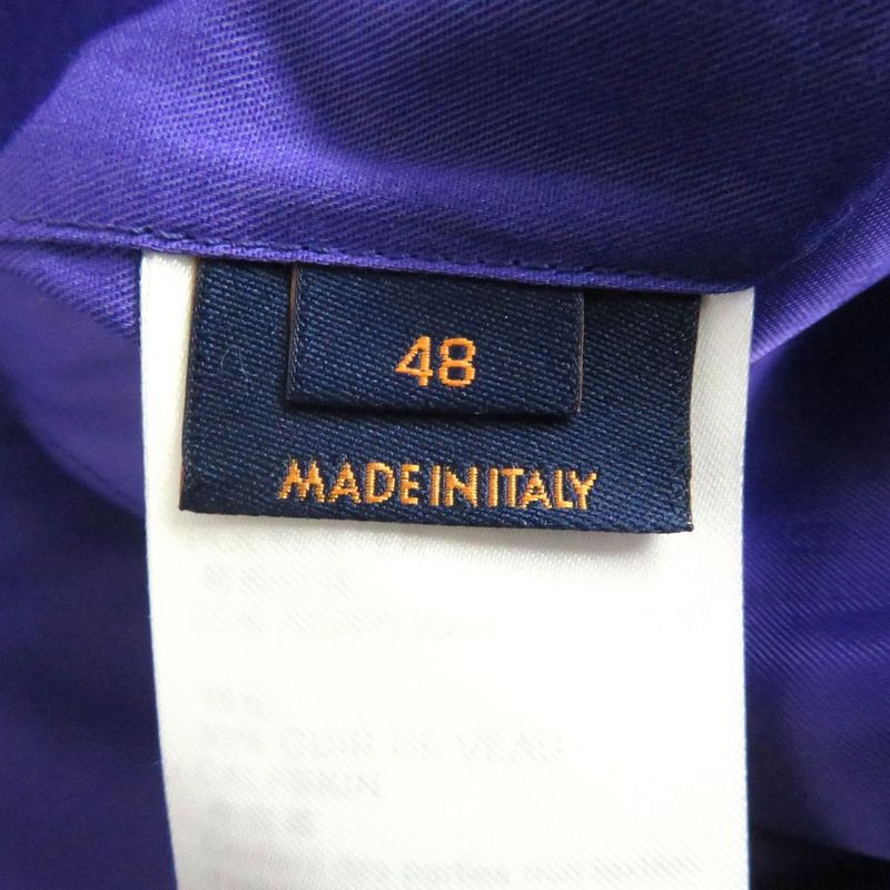 22AW Louis Vuitton 1aahh3 Multi-patch Mixed Patches Sleeve Leather Varsity