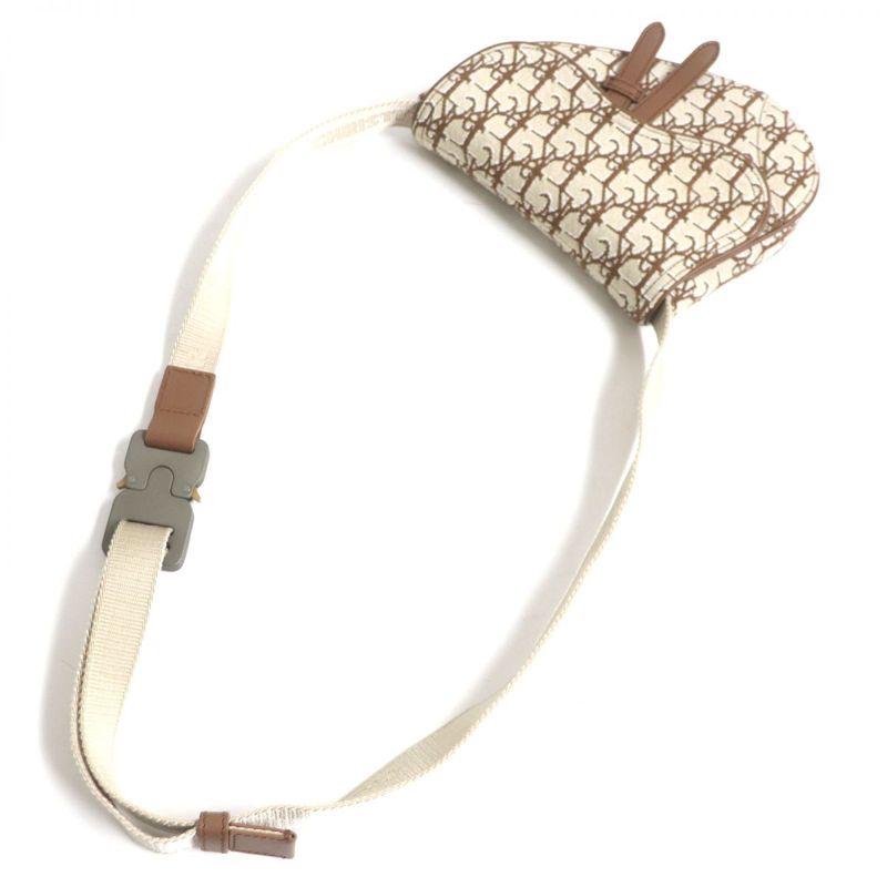 DIOR Om X Travis Scott 1adme130yks Cactus Jack Oblique Saddle Leather Use 2WAY